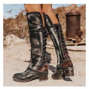 Freebird by Steven Coal lace up boots size 8